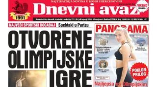 U dvobroju "Dnevnog avaza" čitajte: Otvorene Olimpijske igre