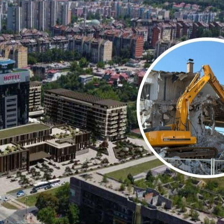 Počeli pripremni radovi rušenja pored hotela "Radon Plaza" u Sarajevu