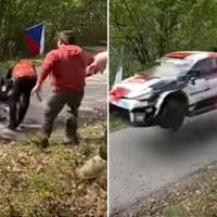 Video / Makljaža na reli stazi, u zadnji trenutak se maknuli s ceste, izbjegnuta tragedija