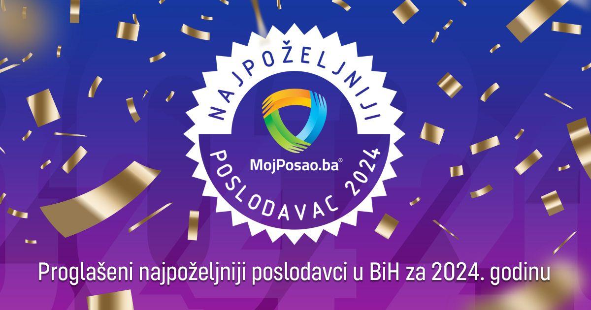 Proglašeni najpoželjniji poslodavci u BiH za 2024. godinu