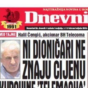 U dvobroju "Dnevnog avaza" čitajte: Dioničar BH Telecoma Halil Čengić otkriva zbog čega strahuje od akvizicije Telemacha