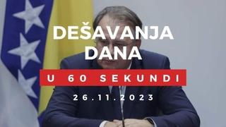 Najčitanije vijesti na portalu "Avaz" za 26. novembar