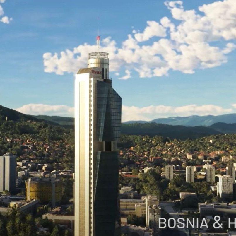 "Avaz Twist Tower" prikazan kao dominantna tačka Sarajeva