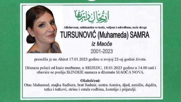 Samra Tursunović - Avaz