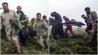 Fotografije s lica mjesta / Spasioci izvlače tijela predsjednika Irana i ostalih poginulih u helikopterskoj nesreći