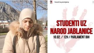 Video / Hanadi Maslo izgubila bebu u Jablanici, dolazi na proteste studenata: Moja nerođena kćerka je primila sve udarce za mene i spasila mi život