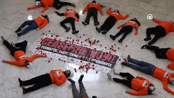 Grupa demonstranata održala je protest unutar zgrade Kongresa - Avaz