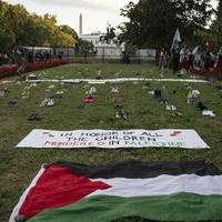 Propalestinski demonstranti ispred Bijele Kuće obilježili prvu godišnjicu izraelskog rata u Gazi