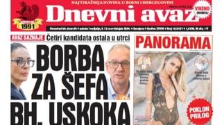 U dvobroju "Dnevnog avaza" čitajte: Borba za šefa bh. USKOKA