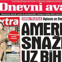 Danas u "Dnevnom avazu" čitajte: Amerika snažno uz BiH