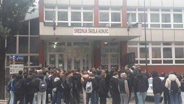 Konjic Protest učenika - Avaz