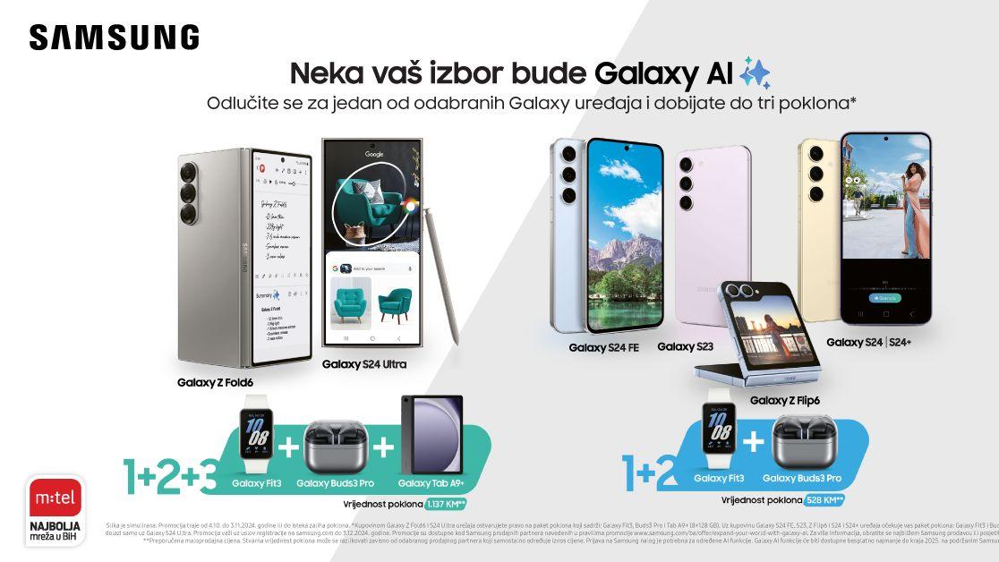 Samsung telefoni sa sjajnim poklonima! Neka vaš izbor bude Galaxy AI