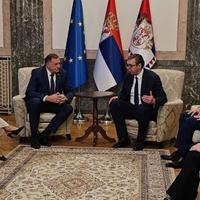 Dodik i Vučić se sastali: Rezolucija o Srebrenici će imati katastrofalne posljedice unutar BiH