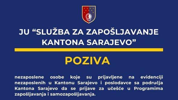 Javna ustanova Služba za zapošljavanje Kantona Sarajevo - Avaz