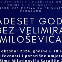 Omaž Velimiru Miloševiću, bh. pjesniku u Muzeju književnosti i pozorišne umjetnosti BiH