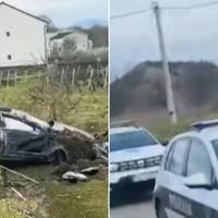 Filmska potjera u Hercegovini: Automobil slupan, vozača nema