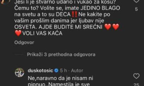 Tošićev odgovor na društvenim mrežama - Avaz