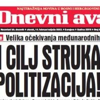 Danas u "Dnevnom avazu" čitajte: Prvi cilj struka i depolitizacija!