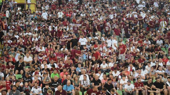 Detalj s utakmice Sarajevo - Spartak - Avaz