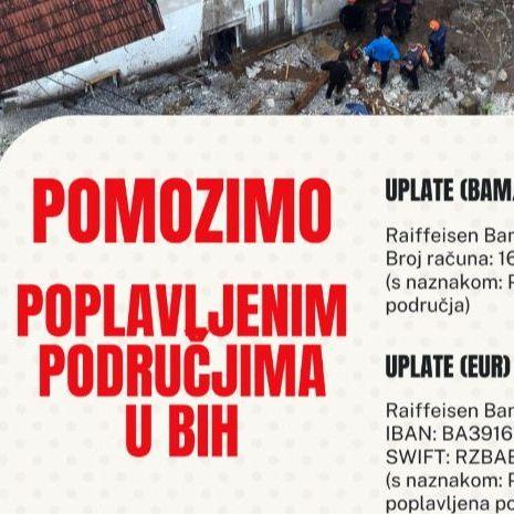 Savez samostalnih sindikata BiH: Akcija prikupljanja pomoći za poplavljena područja