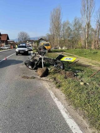 Kod Bihaća se prevrnuo trocikl: Vozač prevazen u bolnicu