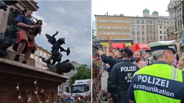 Škotski navijač zasvirao gajde u Minhenu - Avaz