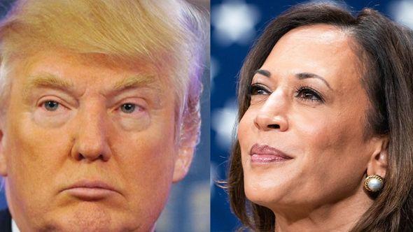 kamala harris donald trump - Avaz