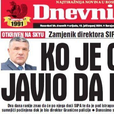 U današnjem "Dnevnom avazu" čitajte: Ko je Galiću javio da bježi?