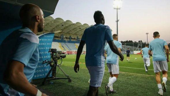 Igrači Željezničara na stadionu Azersun Arena - Avaz