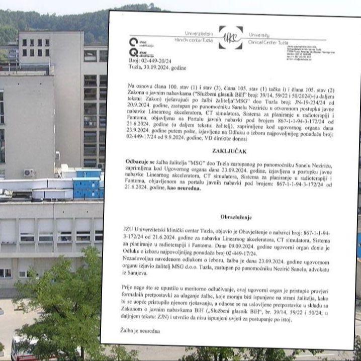 Kraj agonije za onkološke pacijente: UKC Tuzla odbacio žalbu za nabavku aparata za zračenje