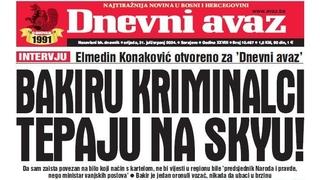 U današnjem "Dnevnom avazu" čitajte: Bakiru kriminalci tepaju na Skyu!