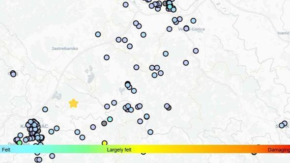 Zemljotres pogodio Hrvatsku - Avaz