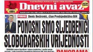 U trobroju "Dnevnog avaza" čitajte: "Ponosni smo sljedbenici slobodarskih vrijednosti"