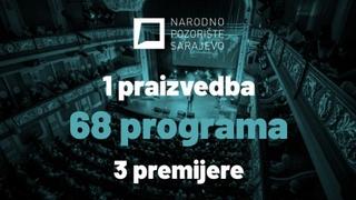 Narodno pozorište Sarajevo objavilo repertoar do kraja umjetničke sezone 