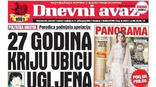 U dvobroju "Dnevnog avaza" čitajte: 27 godina kriju ubicu Ugljena