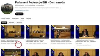 Verbalni okršaj obilježio sjednicu Doma naroda, s YouTubea uklonjen snimak