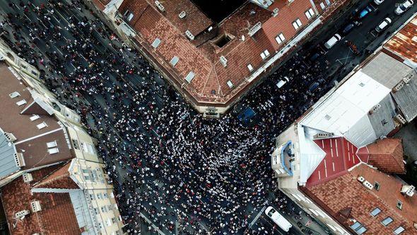 Stotine građana na protestima na Marindvoru - Avaz