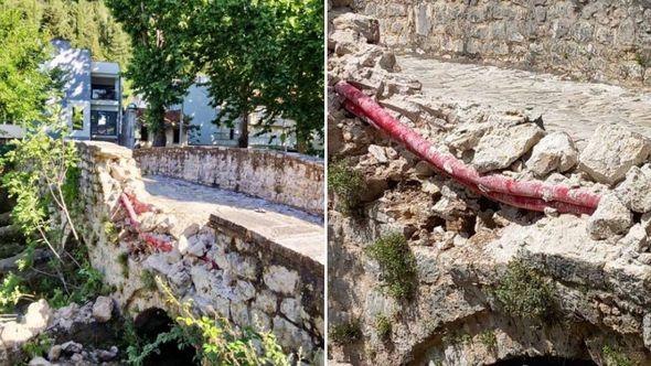 Oštećenja na zaštićenom mostu - Avaz