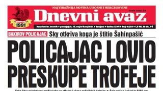 U današnjem "Dnevnom avazu" čitajte: Policajac lovio preskupe trofeje 