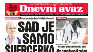 Danas u "Dnevnom avazu" čitajte: Sad je samo švercerka