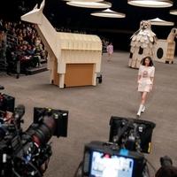 Monumental animal art infuses Chanel's gleaming couture show