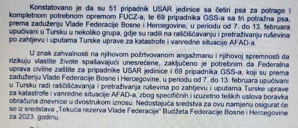 Sredstva će se osigurati iz sredstava "Tekuća rezerva Vlade Federacije" - Avaz