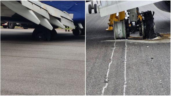 Uništeni točkovi na avionu - Avaz