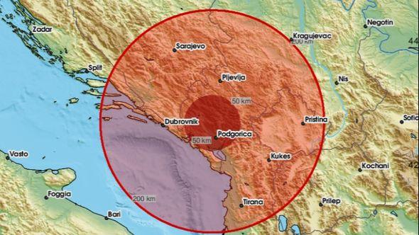 Zemljotres u Crnoj Gori - Avaz