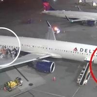 Video / Zapalio se Deltin avion, putnici hodali po krilu